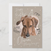 Birthday-uitnodiging voor kinderen kaart (Voorkant)