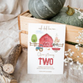 Birthday-uitnodiging voor landbouwhuisdieren kaart