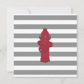 Birthday - uitnodiging voor Red and Grey Fire (Achterkant)