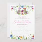 Birthday-uitnodiging voor Turtle Tea Party Kaart (Voorkant)