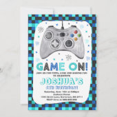 Birthday-uitnodiging voor videogame Birthday Kaart (Voorkant)