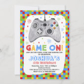 Birthday-uitnodiging voor videogame Birthday Kaart (Voorkant)