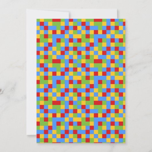 Birthday-uitnodiging voor videogame Birthday Kaart (Achterkant)