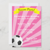 Birthday-uitnodiging voor voetbalwedstrijd kaart (Voorkant)