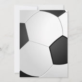 Birthday-uitnodiging voor voetbalwedstrijd kaart (Achterkant)