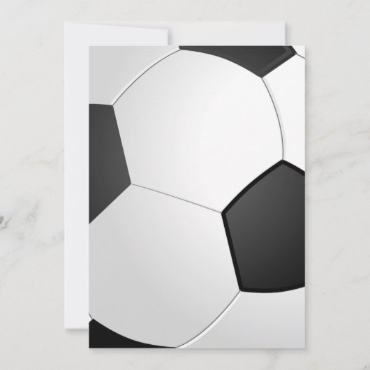 Birthday-uitnodiging voor voetbalwedstrijd kaart (Achterkant)