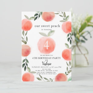Birthday-uitnodiging voor Waterverf met een twitpe Kaart