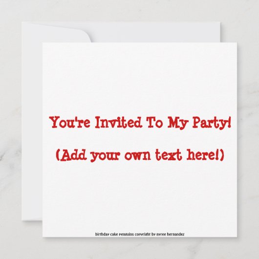 Birthday-uitnodigingen Chit en Chat Kaart (Achterkant)