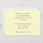 Birthday-uitnodigingen. Drijvende tuin met pad Kaart (Achterkant)