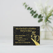 Birthday-uitnodigingen Informatiekaartje (Staand voorkant)