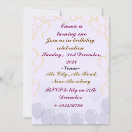 Birthday-uitnodigingen Kaart