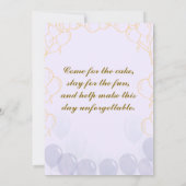 Birthday-uitnodigingen Kaart (Achterkant)