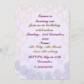 Birthday-uitnodigingen Kaart (Voorkant / Achterkant)