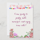 Birthday-uitnodigingen Kaart (Achterkant)