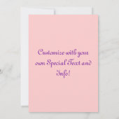  Birthday-uitnodigingen Kaart (Achterkant)