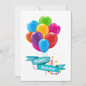 Birthday-uitnodigingen Kaart (Achterkant)