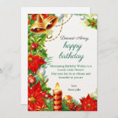 Birthday-uitnodigingen Kaart (Voorkant / Achterkant)