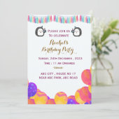 Birthday-uitnodigingen Kaart (Staand voorkant)