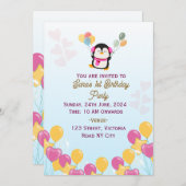 Birthday-uitnodigingen Kaart (Voorkant / Achterkant)