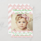 Birthday-uitnodigingen Kaart (Voorkant / Achterkant)