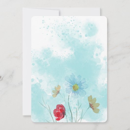 Birthday-uitnodigingen Kaart (Achterkant)