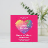 Birthday-uitnodigingen Kaart (Staand voorkant)