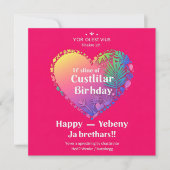 Birthday-uitnodigingen Kaart (Voorkant)