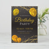 Birthday-uitnodigingen Kaart (Staand voorkant)