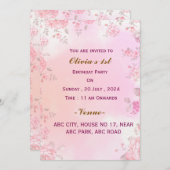 Birthday-uitnodigingen Kaart (Voorkant / Achterkant)