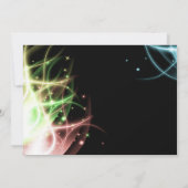 Birthday-uitnodigingen van Glow Party Kaart (Achterkant)