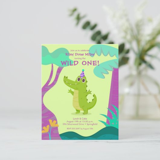 Birthday-uitnodigingen van het Kind van begrotings (Staand voorkant)