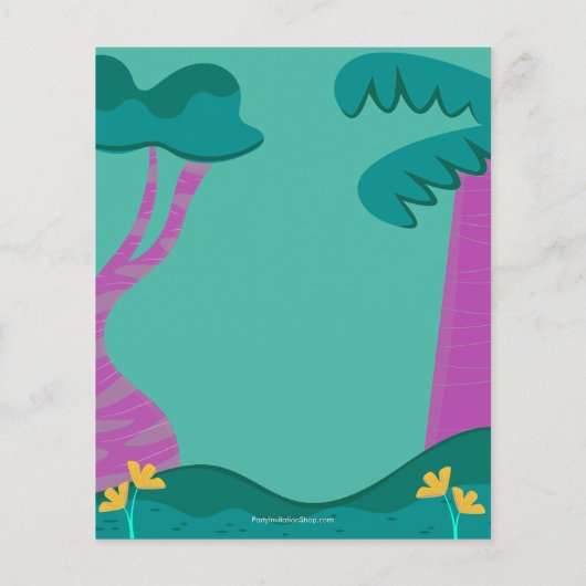 Birthday-uitnodigingen van het Kind van begrotings (Achterkant)