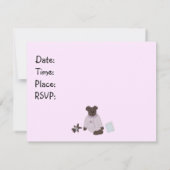 Birthday-uitnodigingen van Pajama Party Kaart (Achterkant)