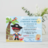 Birthday-uitnodigingen van Pirate Party Kaart (Staand voorkant)