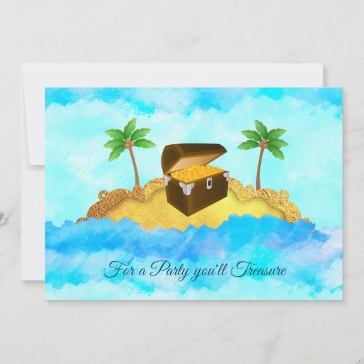 Birthday-uitnodigingen van Pirate Party Kaart (Achterkant)