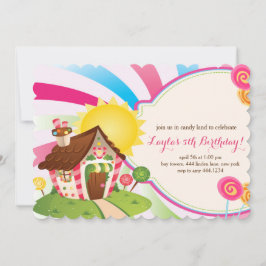 Birthday-uitnodigingen voor de Kandyland Sweet Sho Kaart