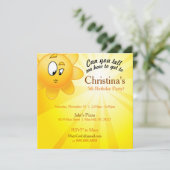 Birthday Uitnodigingskaart Kaart (Staand voorkant)