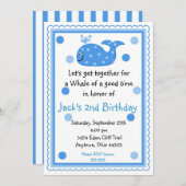 Birthday-uitvindingen bij walvissen kaart (Voorkant / Achterkant)