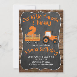 Birthday-uitvindingen van Little Farmer Tractor Kaart