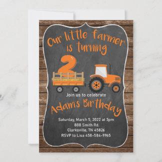 Birthday-uitvindingen van Little Farmer Tractor Kaart