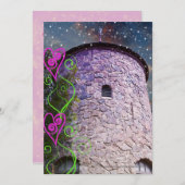 Birthday-uitvindingen van Magical Castle Kaart (Voorkant / Achterkant)