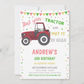 Birthday-uitvindingen van Red Tractor Kaart (Voorkant)