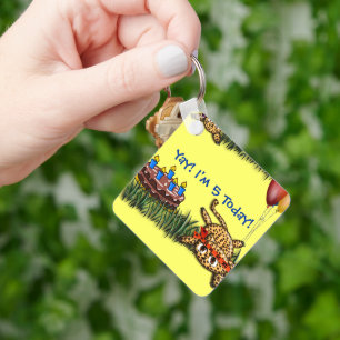 Birthday - uitvindingen van Ultra Cute Leopard Saf Sleutelhanger