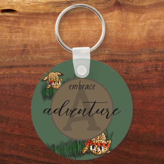 Birthday - uitvindingen van Ultra Cute Leopard Saf Sleutelhanger (Voorkant)