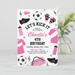 Birthday-uitvindingen voor Voetbal Uitnodiging v