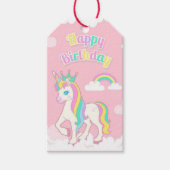 Birthday Unicorn Cadeaulabel (Voorkant)