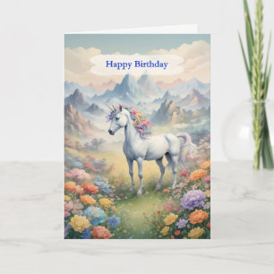 Birthday Unicorn Kaart