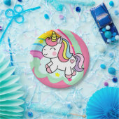 Birthday Unicorn Papieren Bordje (Feest)