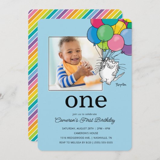 BIRTHDAY-VANGSTEN van Sandra Boynton Kaart (Voorkant / Achterkant)