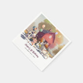 Birthday-veeartsenijdieren Servet (Hoek)